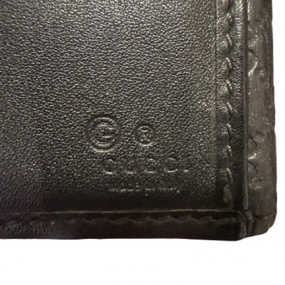 Gucci Micro GG Guccissima Metallic Black Continental Wallet - Picture 6 of 7